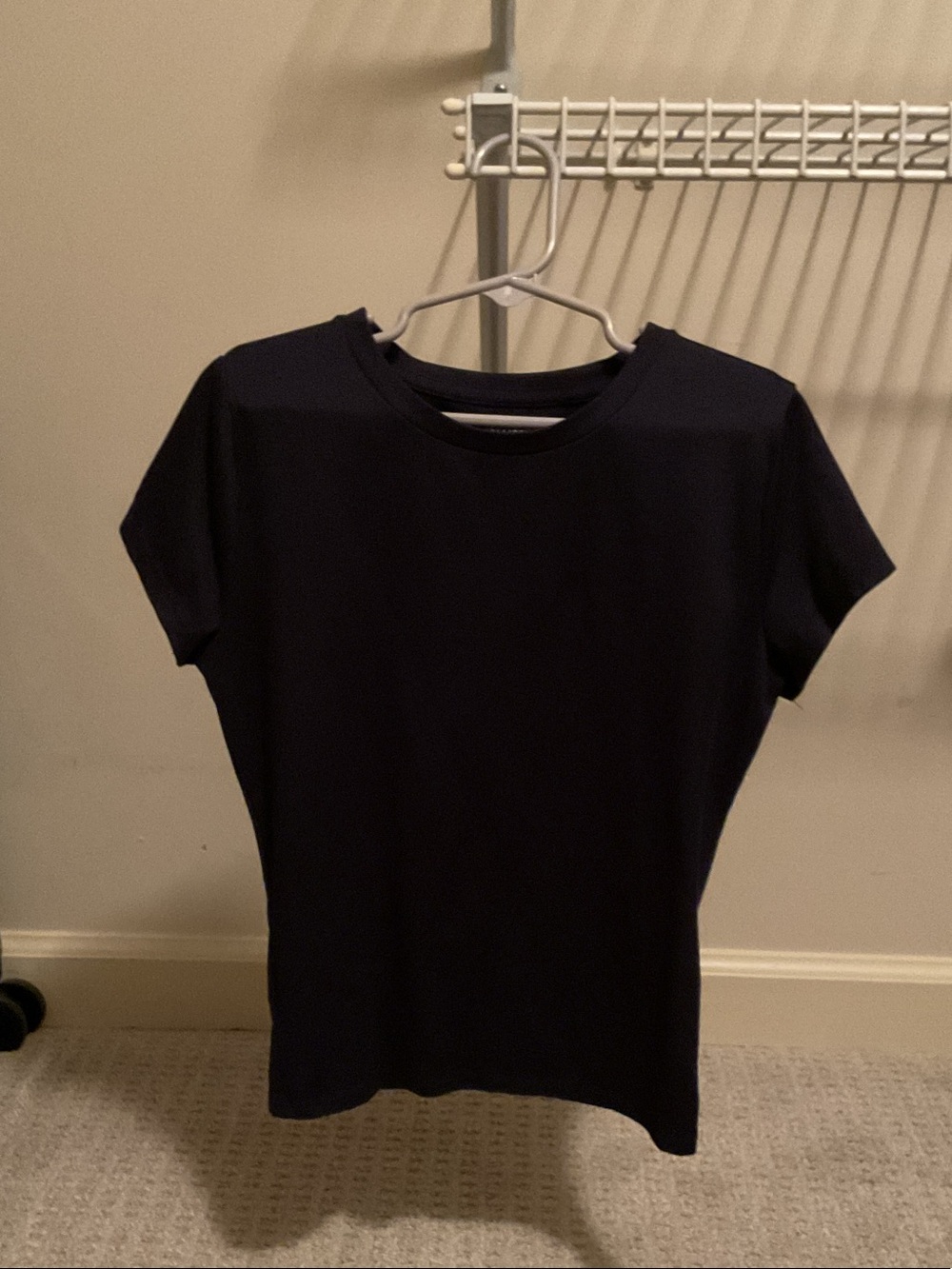 Hollister Women's NAVY Short Sleeve Crew Tee
